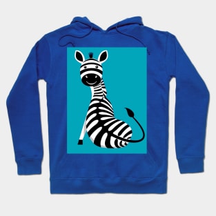 SITTING ZEBRA #4 Hoodie